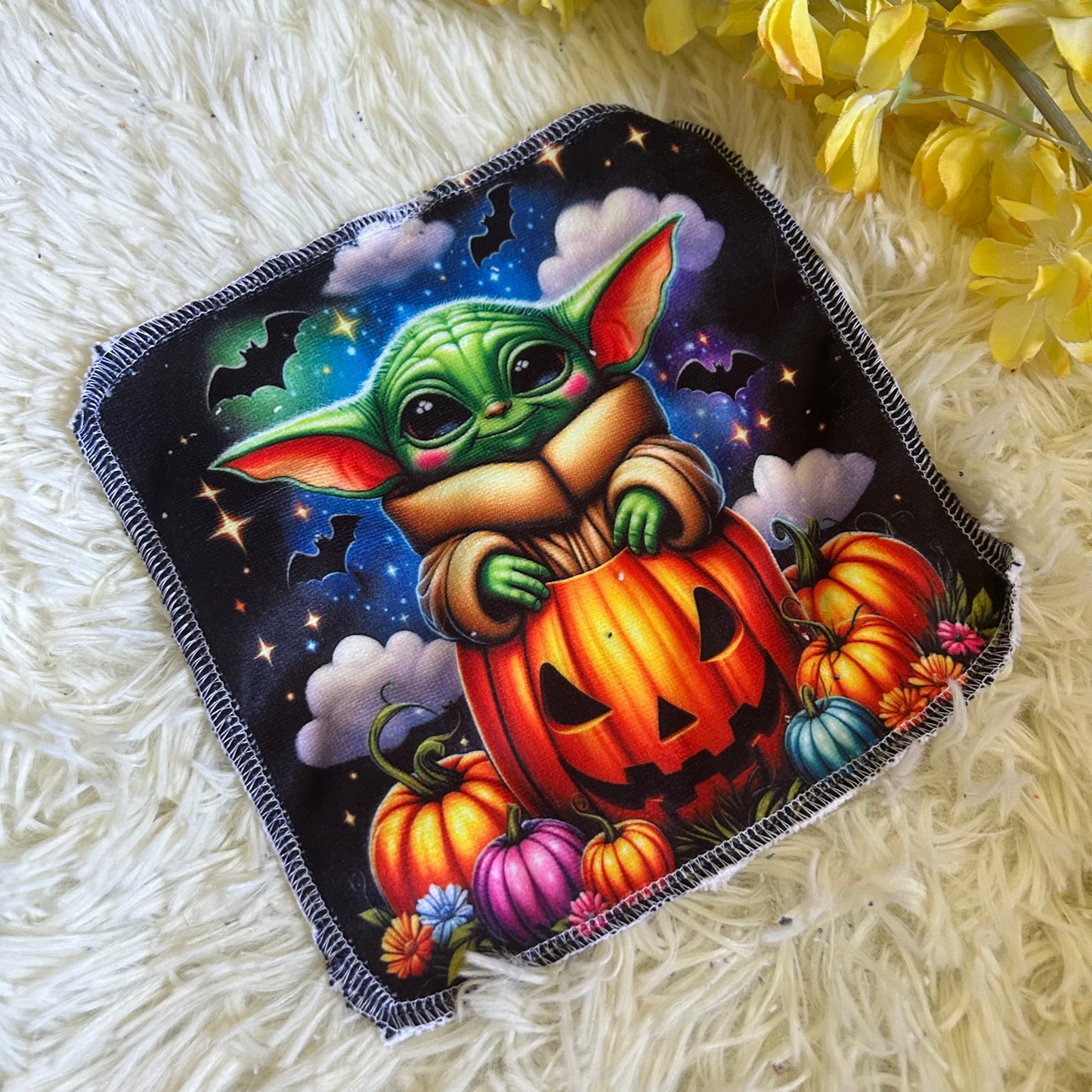 Débarbouillette personnage Halloween