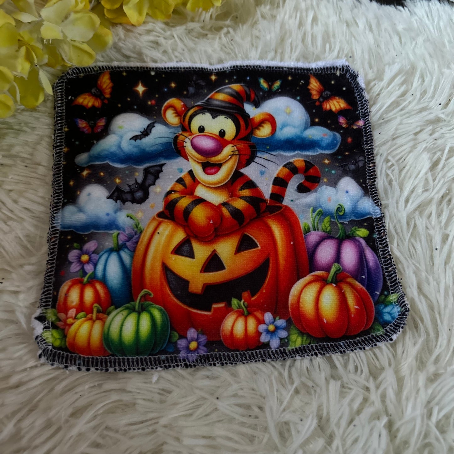 Débarbouillette personnage Halloween