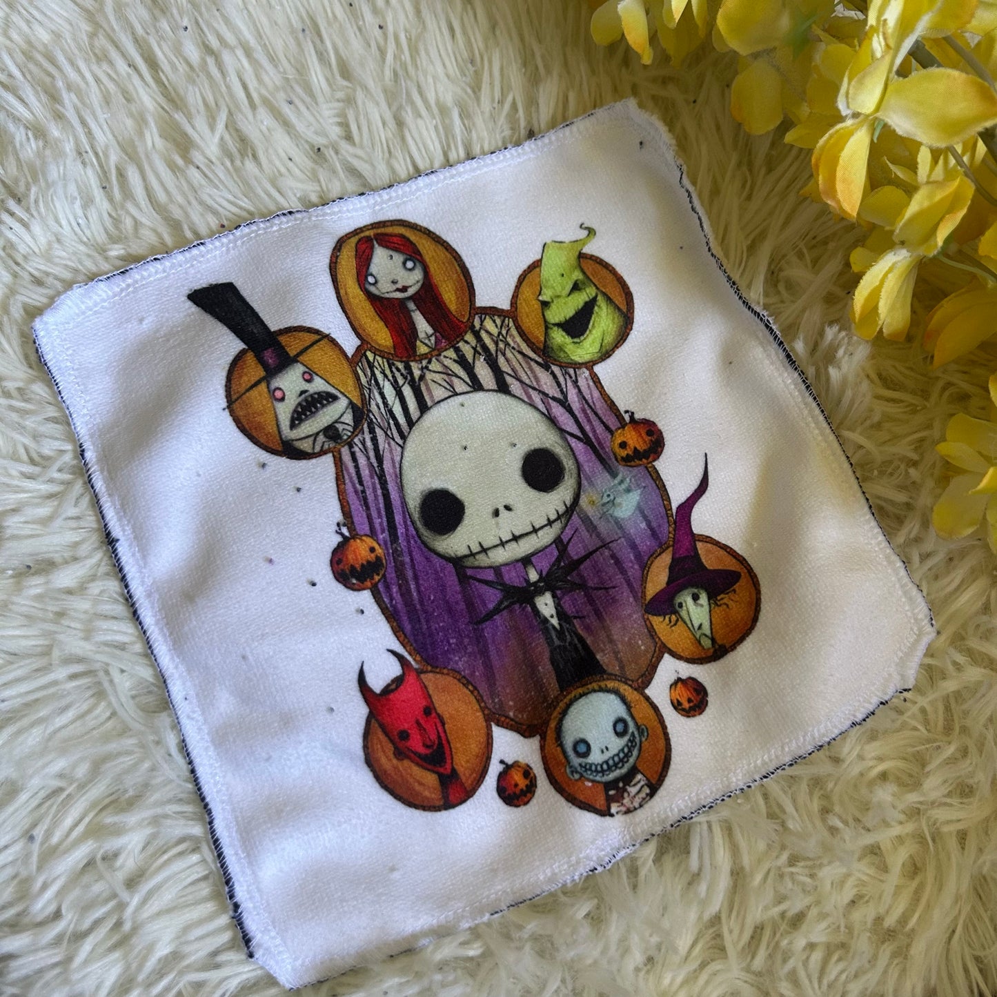 Débarbouillette personnage Halloween noel