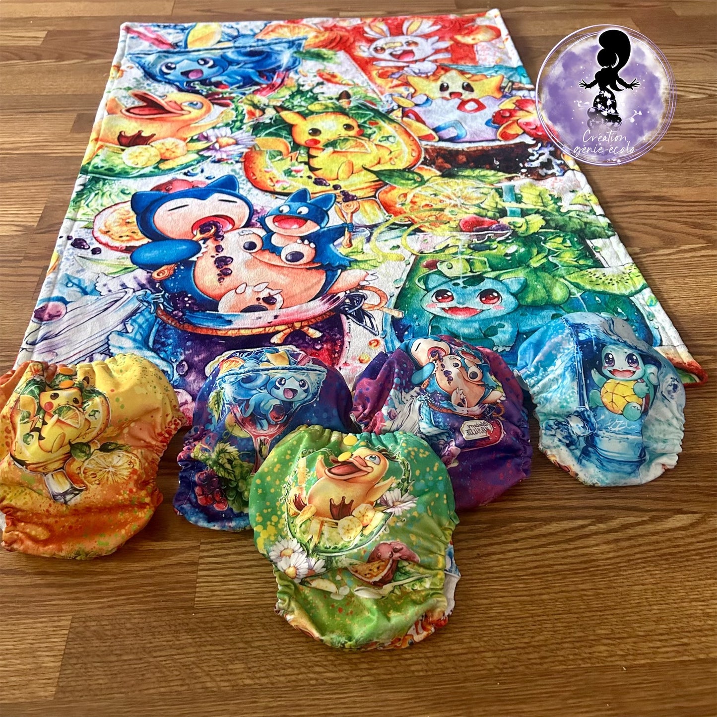 Duo doudou et couche lavable monstre