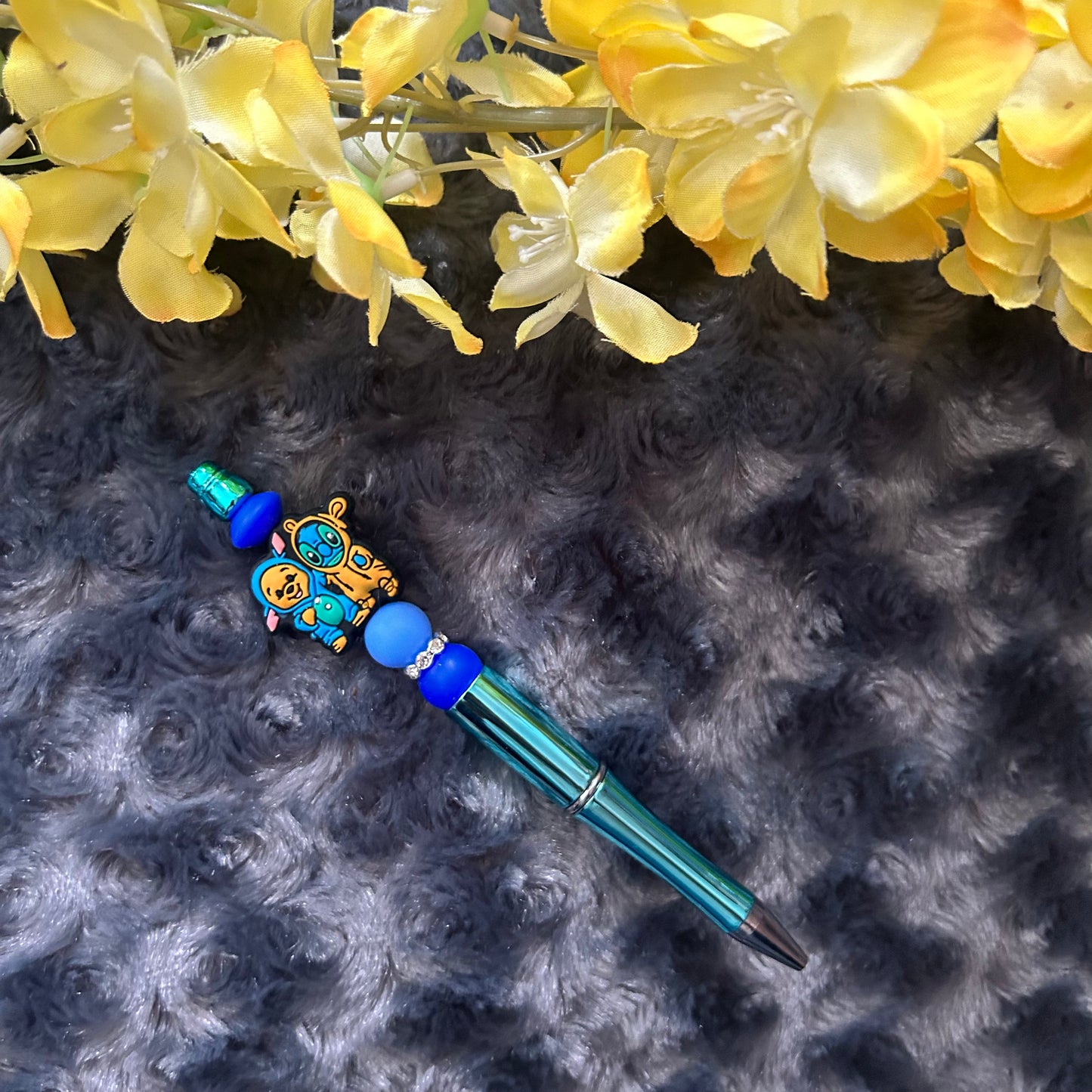 Stylo extraterrestre bleu