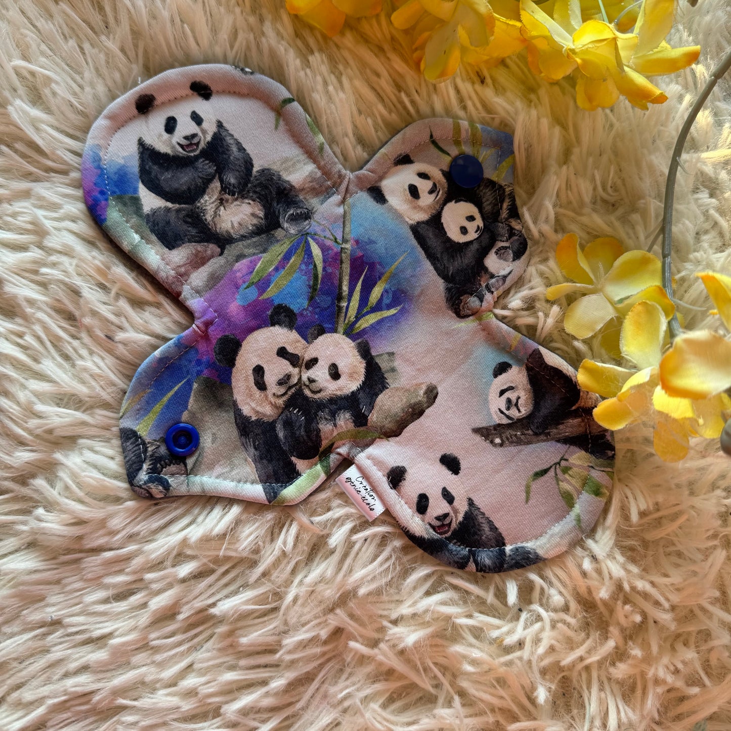Serviette hygiénique 8” léger panda