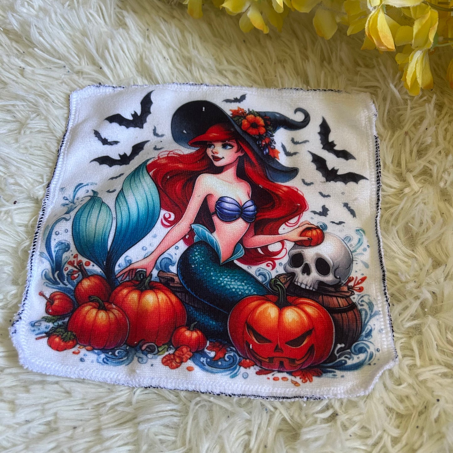 Débarbouillette princesse Halloween