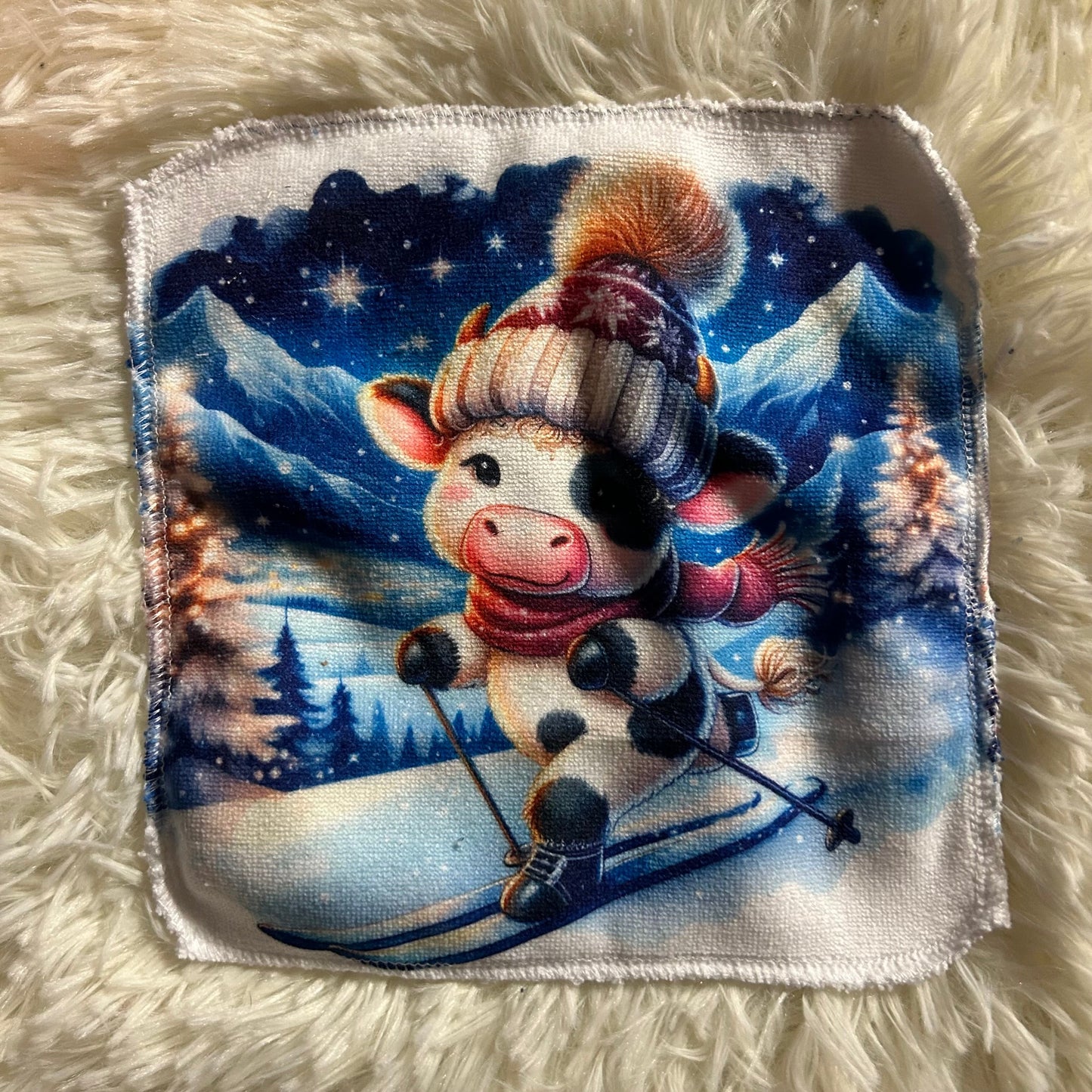 Débarbouillette animaux hivers