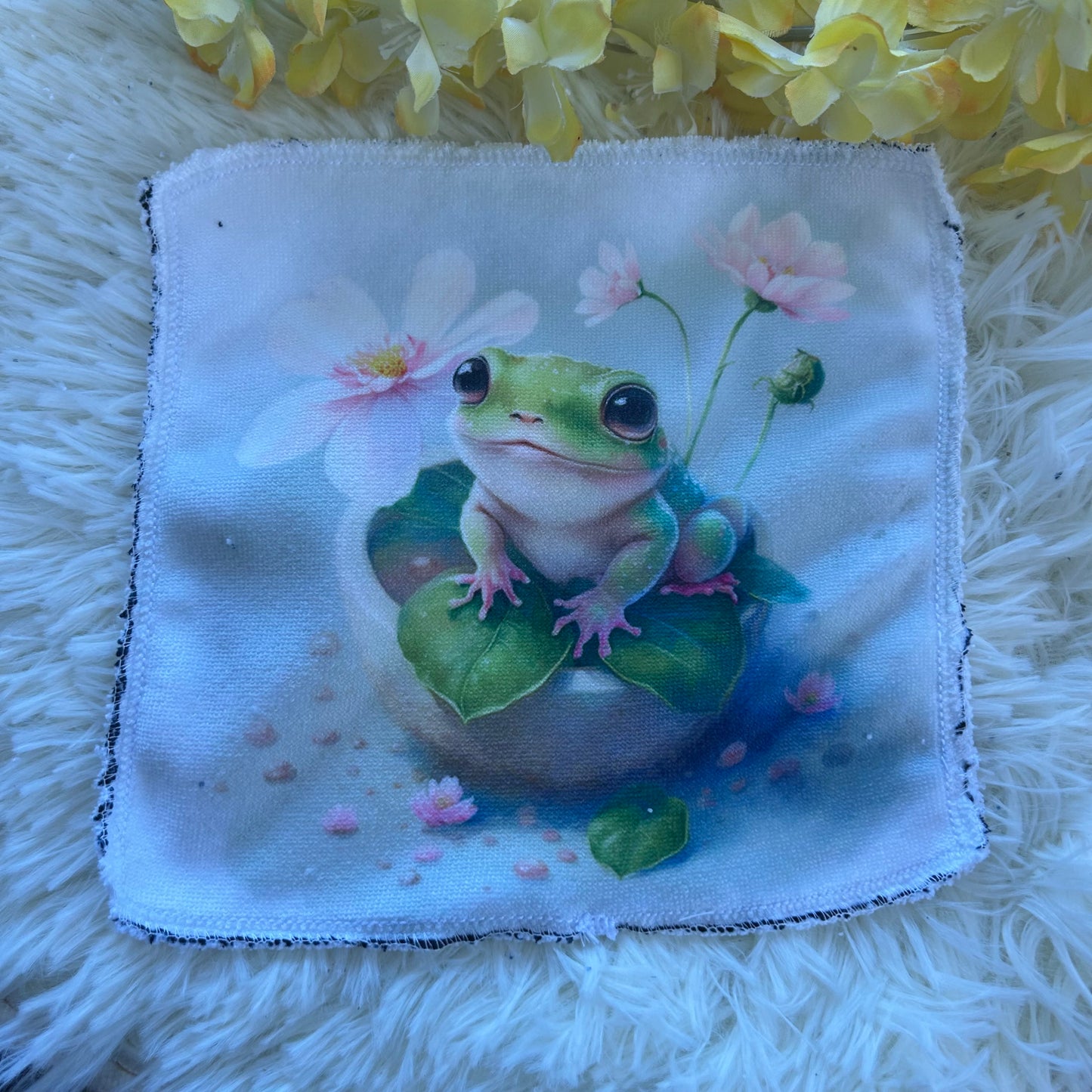 Débarbouillette grenouille