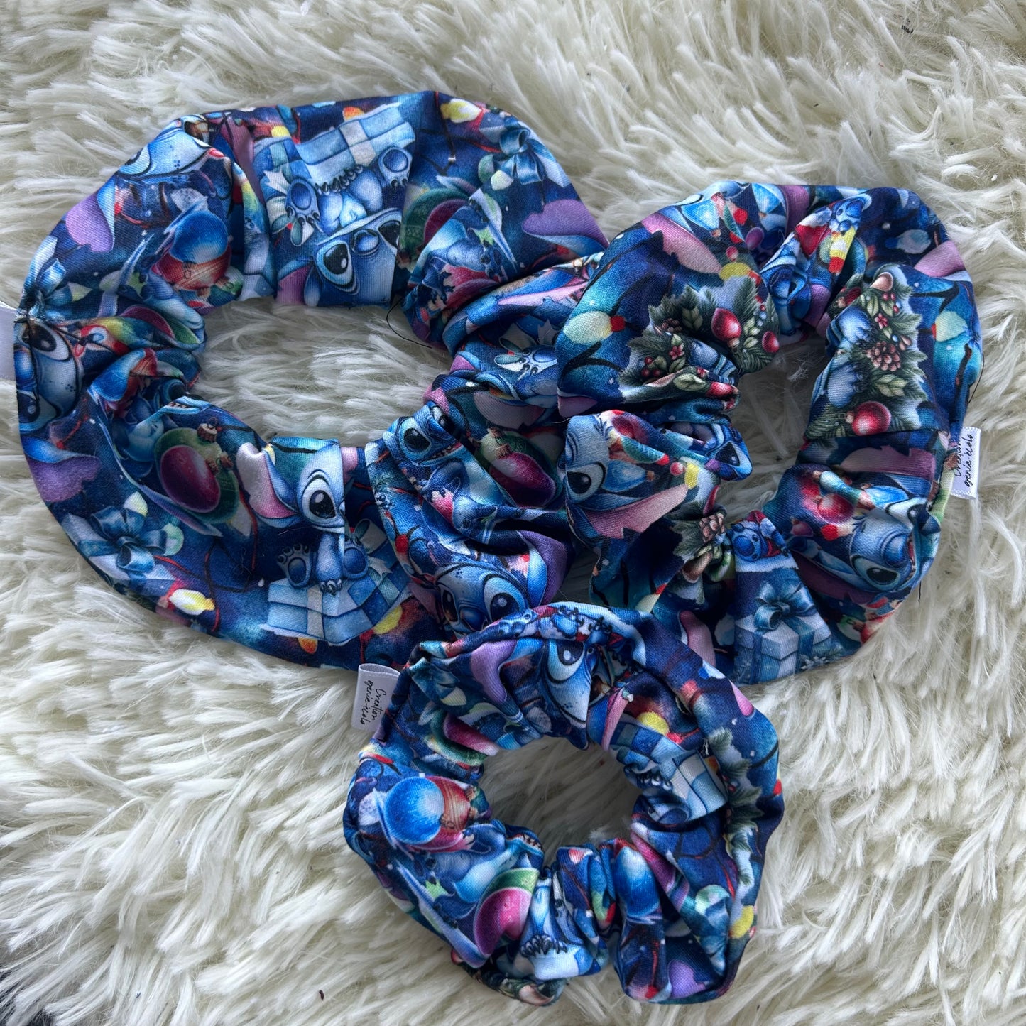 chouchou noel extraterestre bleu