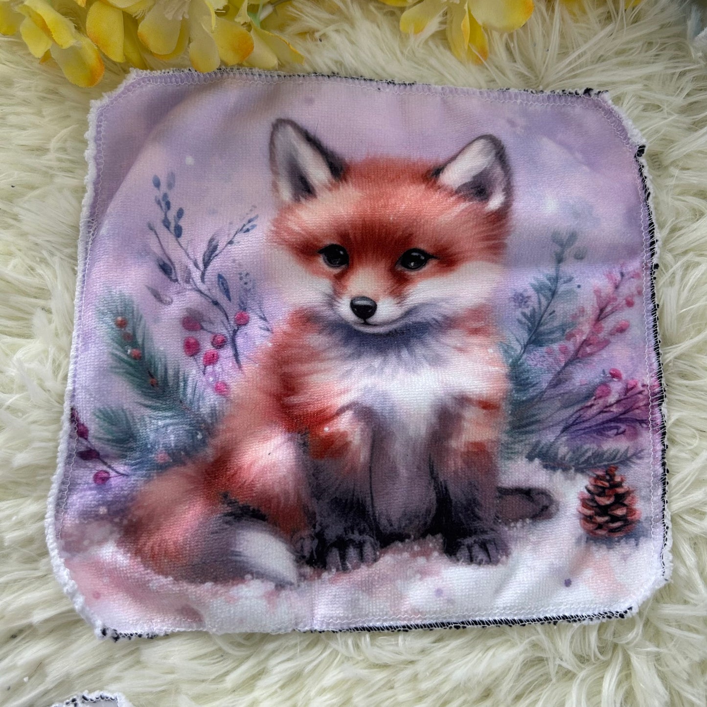 Debarbouillette renard Noël
