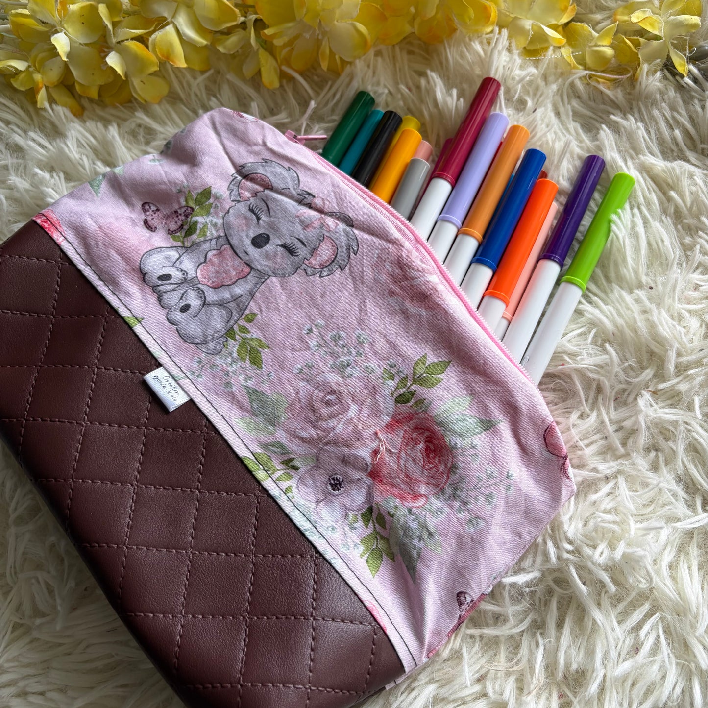 Trousse de crayon / maquillage koala