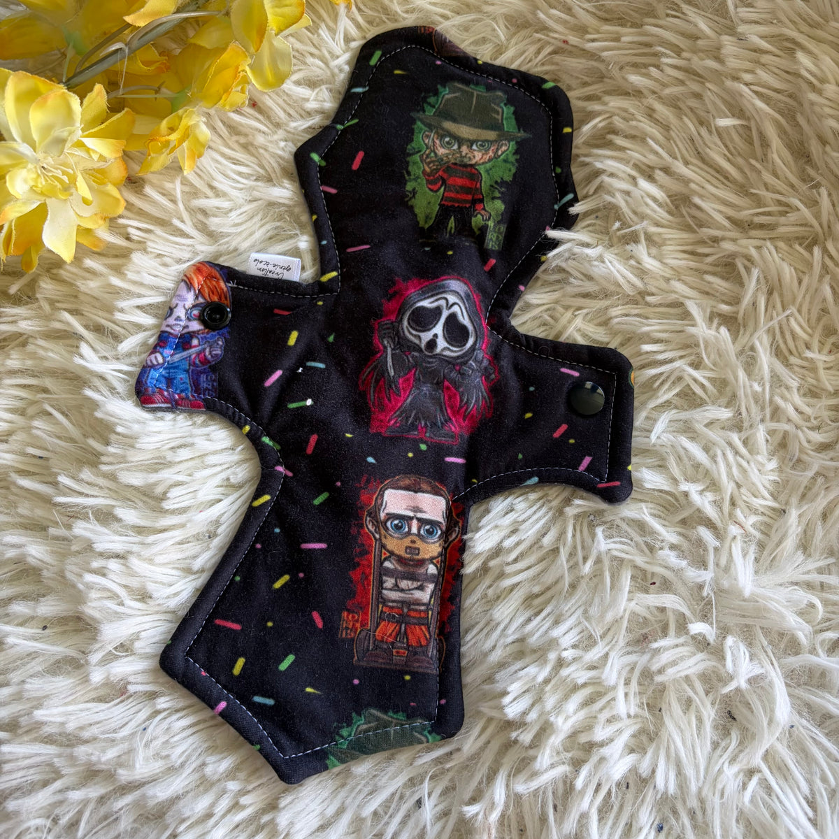 Serviette hygiénique 10“modéré Halloween tueur
