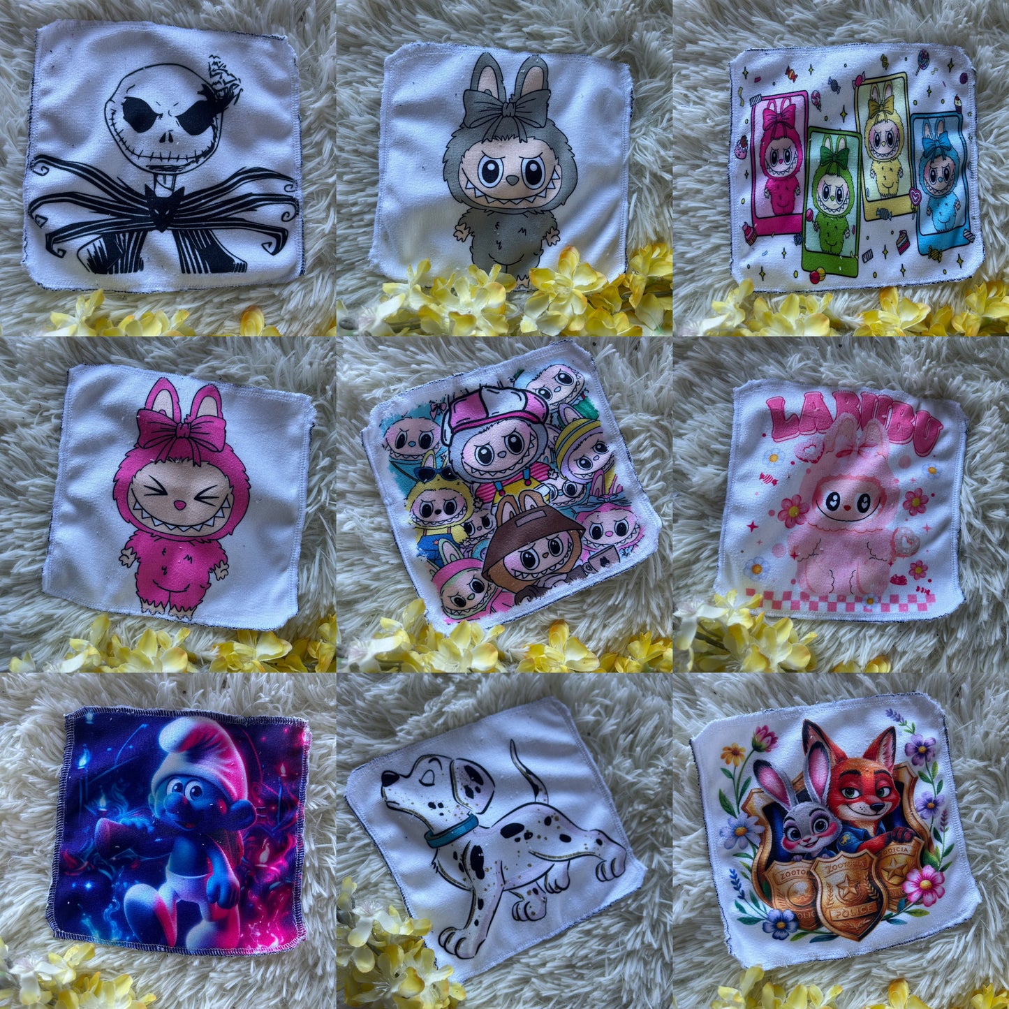 Débarbouillette personnage populaire lapin