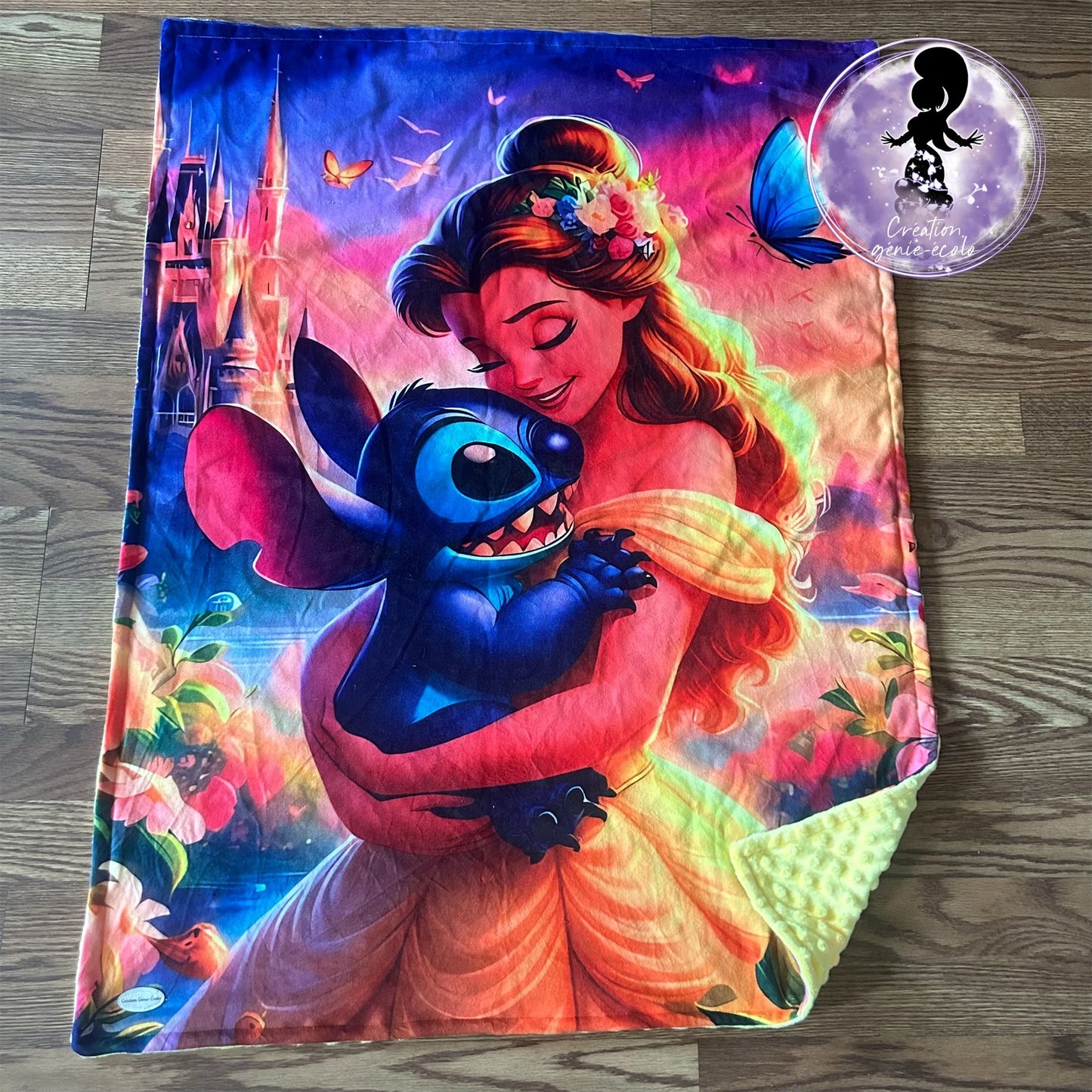 Doudou 30x40 extraterrestre bleu