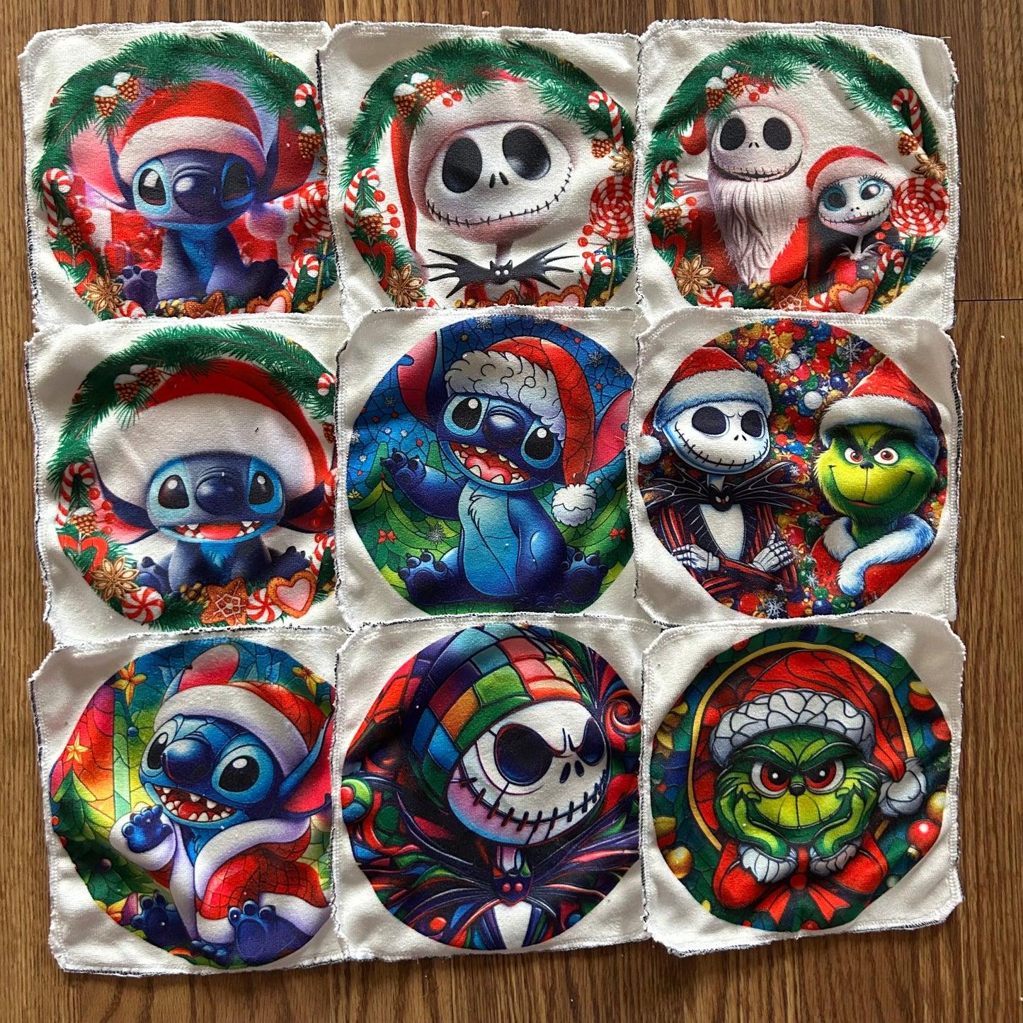 Débarbouillette personnage extraterrestre bleu jack noel