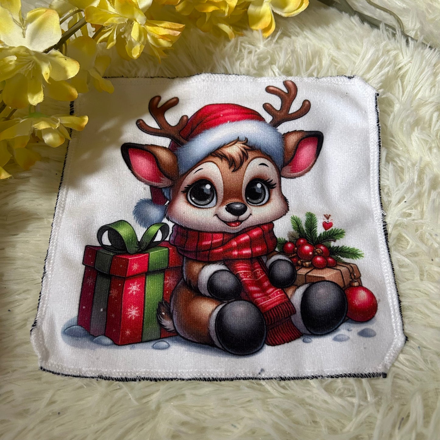 Debarbouillette renne noel