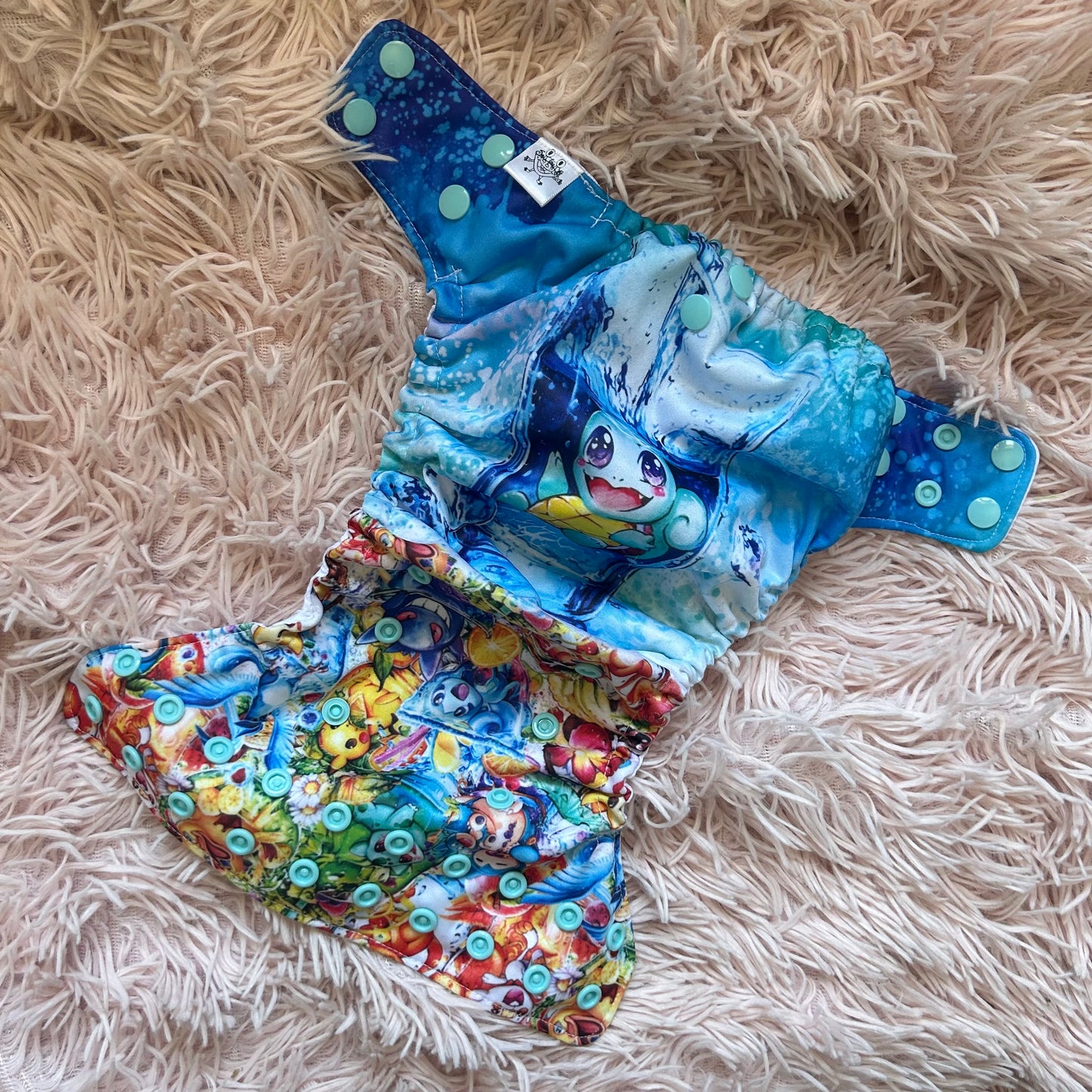 Couche lavable personnage