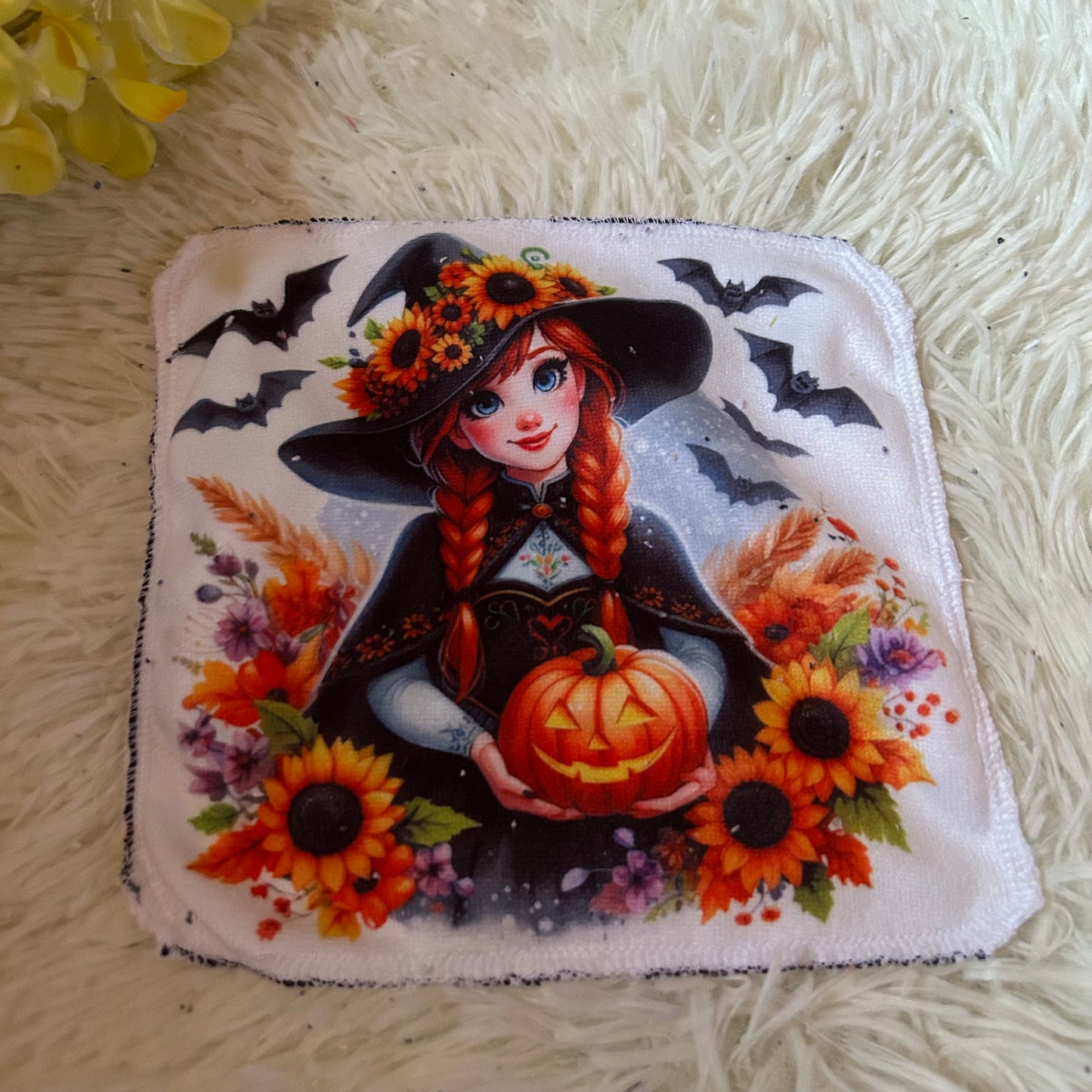 Débarbouillette personnage Halloween
