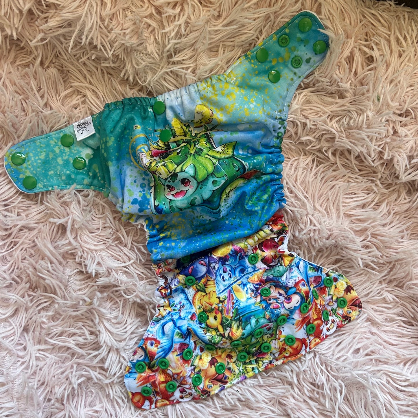 Couche lavable personnage