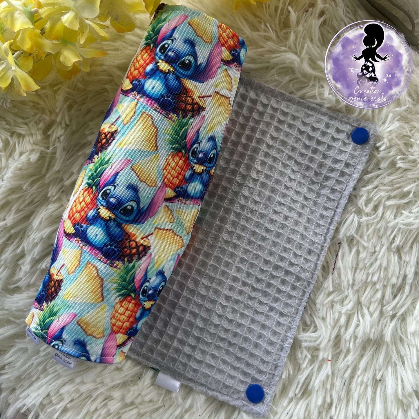 Essuie-tout lavable extraterrestre bleu