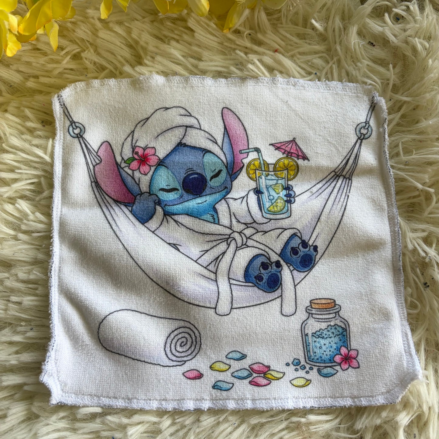 Débarbouillette extraterrestre bleu spa