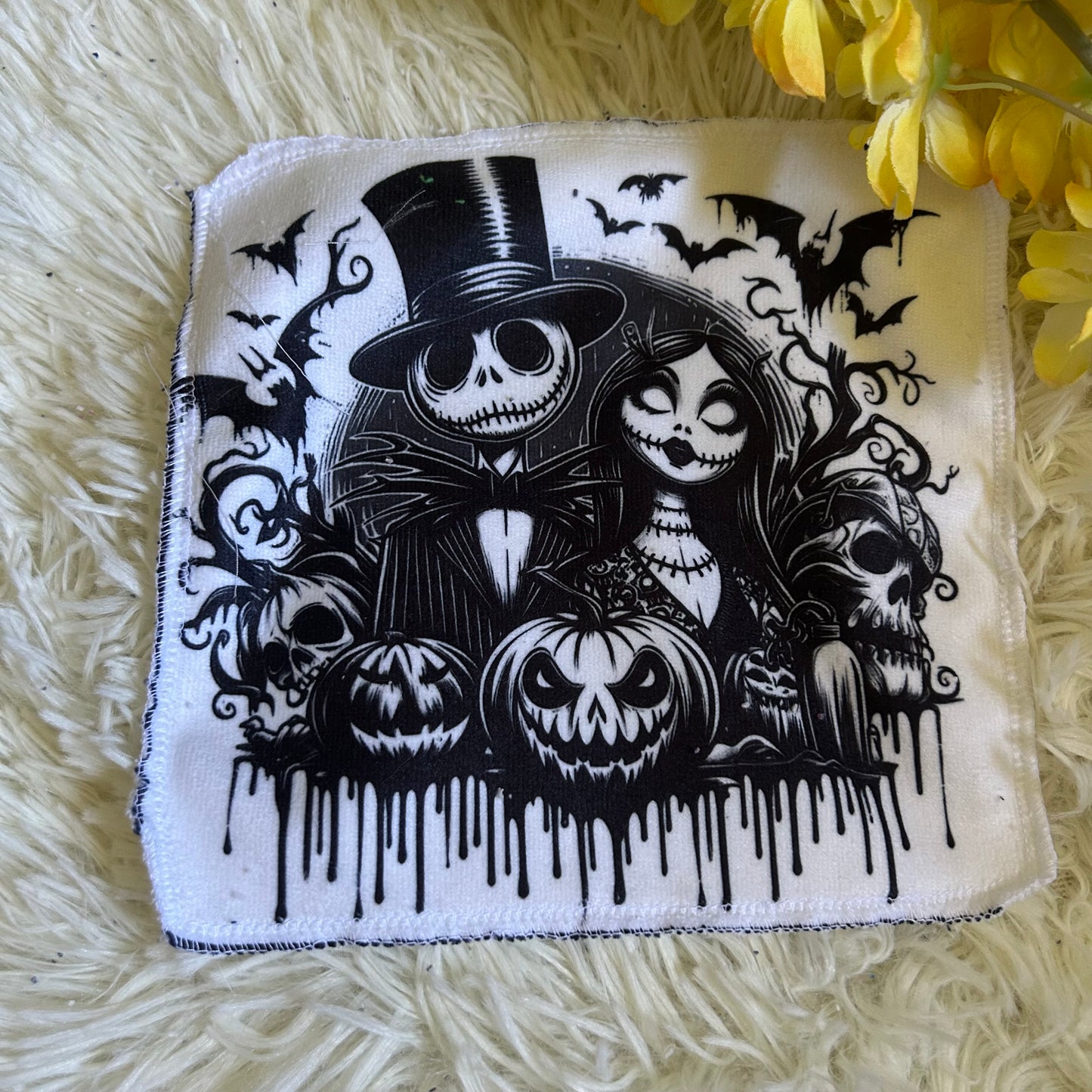 Débarbouillette personnage Halloween noel