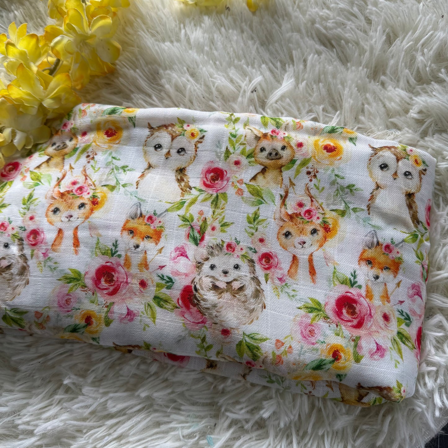 Mousseline de bambou magie animaux