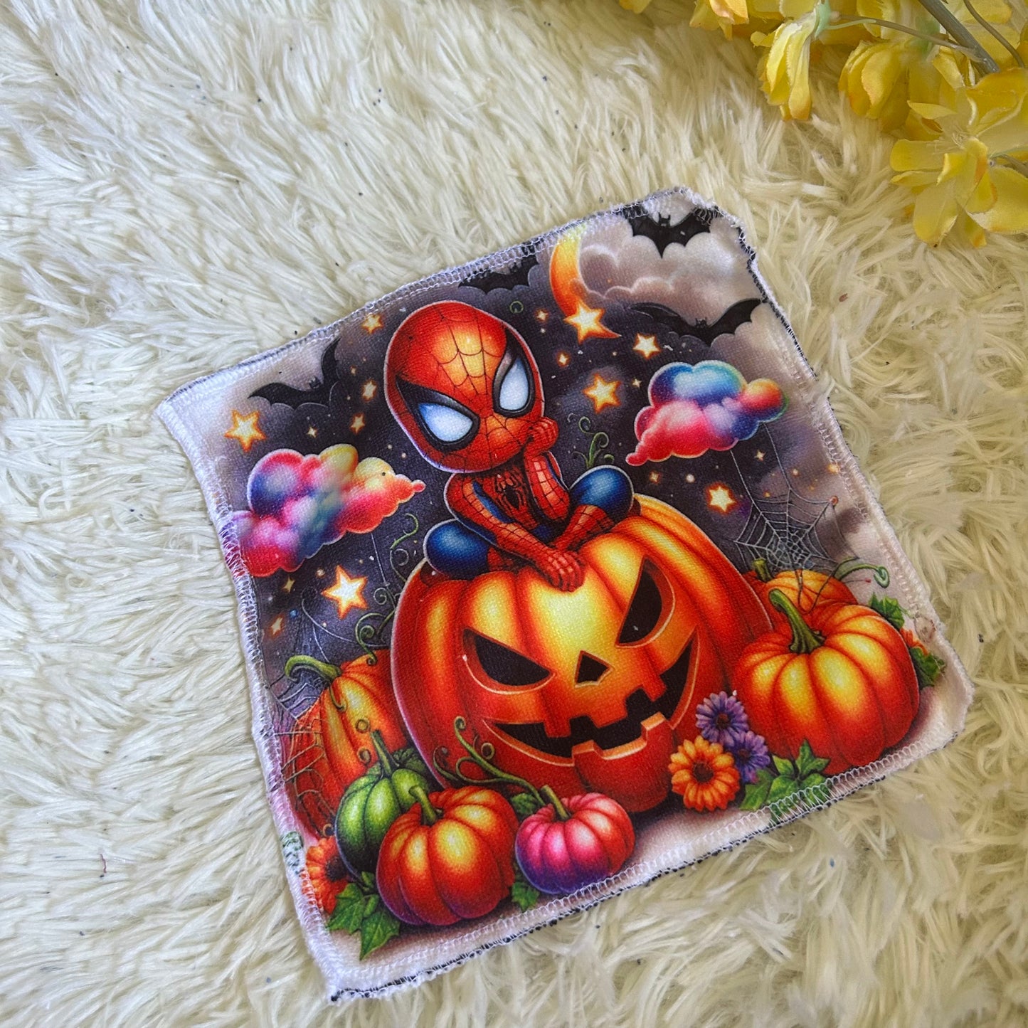 Débarbouillette personnage Halloween