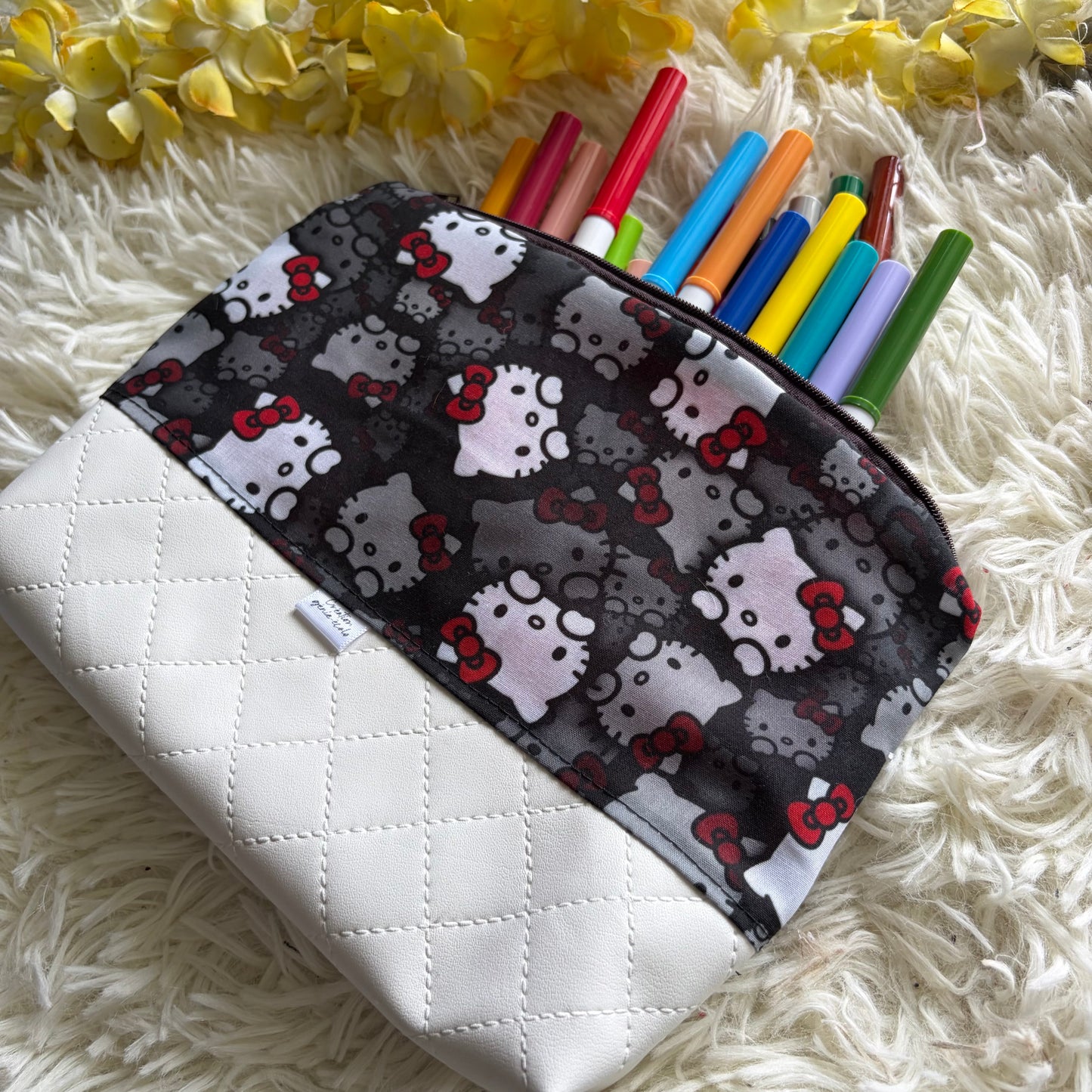 Trousse de crayon / maquillage chat