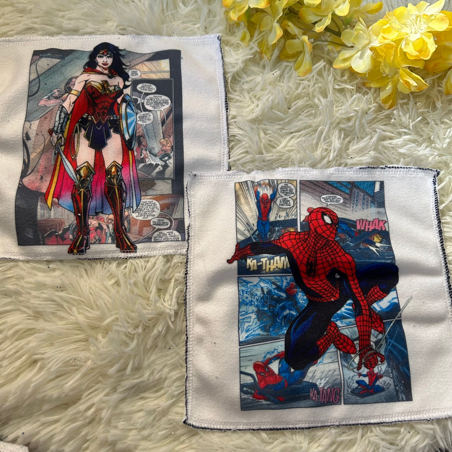 Débarbouillette personnage super heros