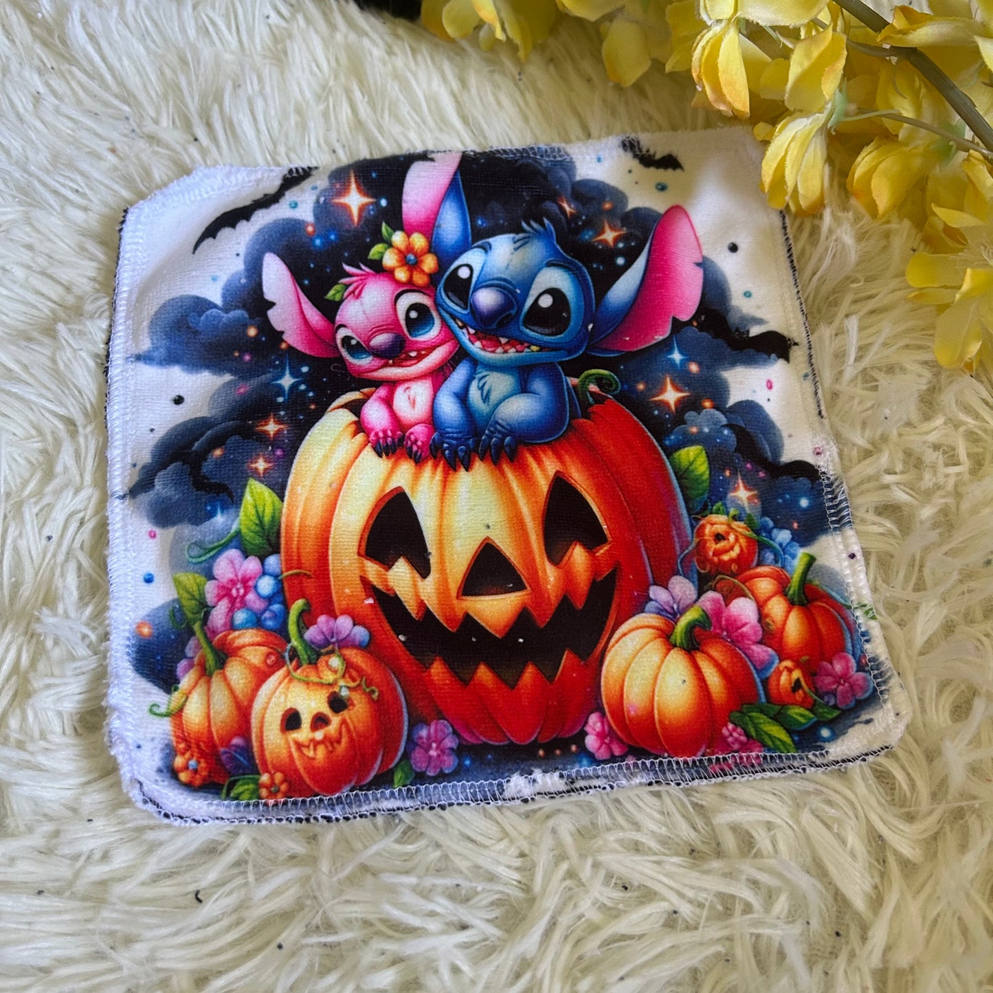 Débarbouillette personnage Halloween