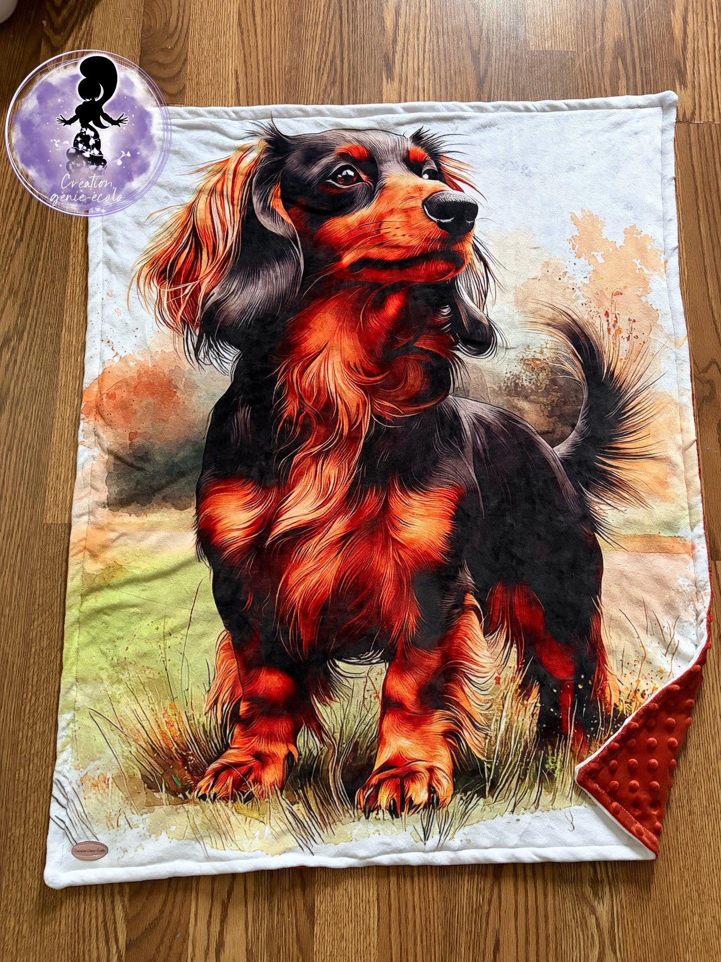Doudou 30x40 chien teckel