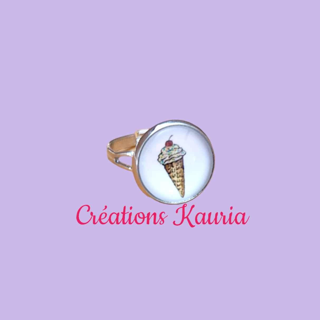 Bague ajustable cornet Kauria