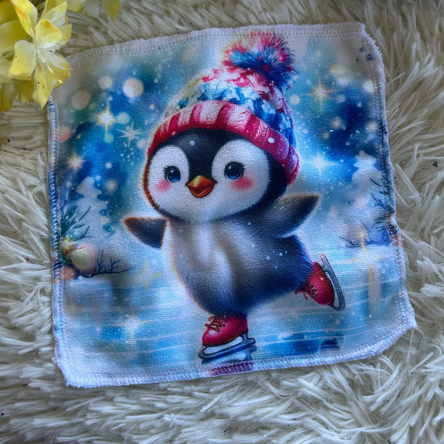 Débarbouillette animaux hivers