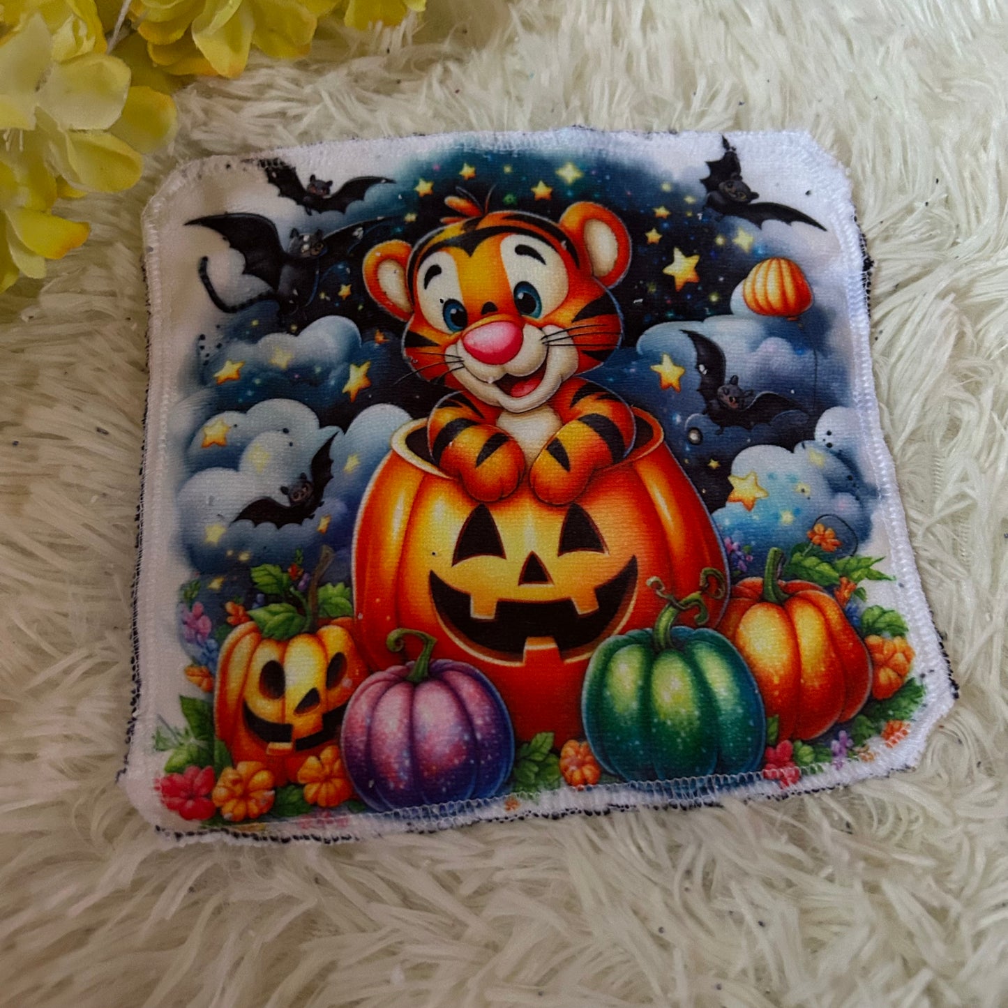 Débarbouillette personnage Halloween