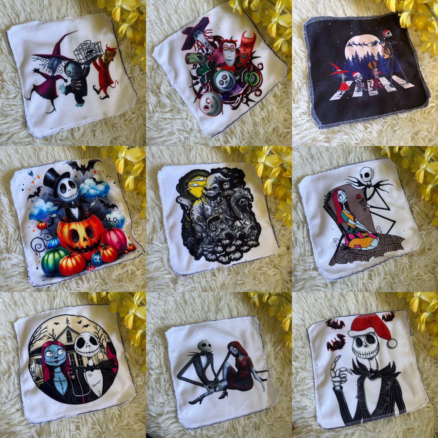 Débarbouillette personnage Halloween noel