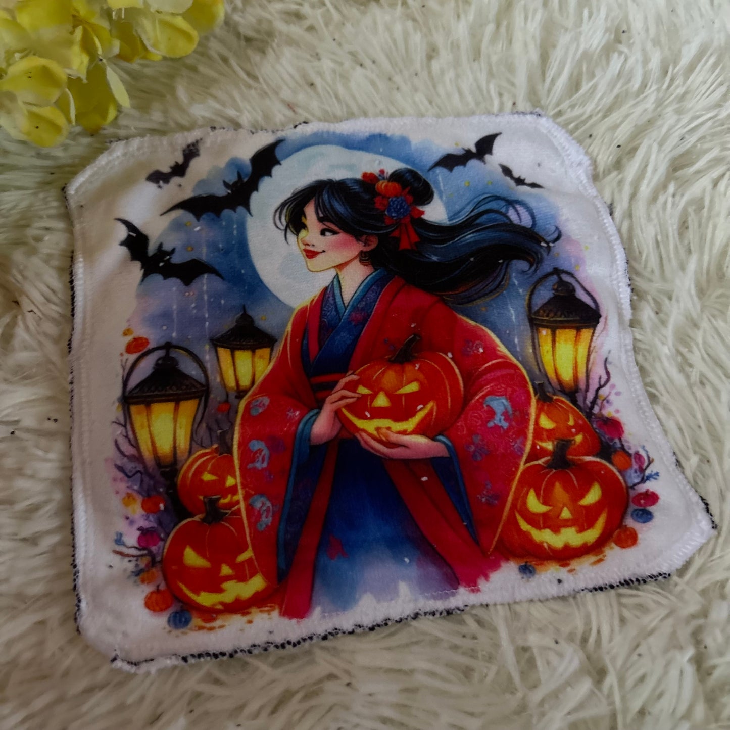 Débarbouillette personnage Halloween