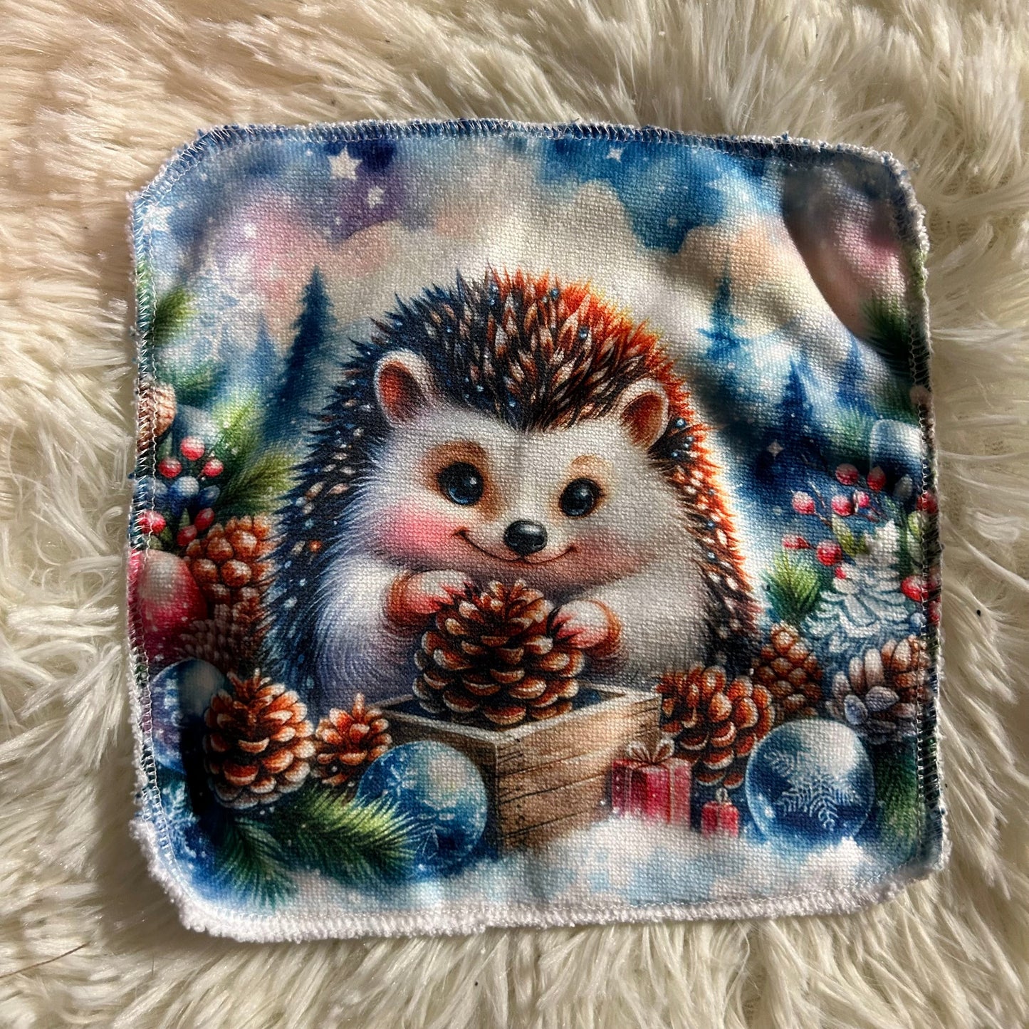 Débarbouillette animaux hivers