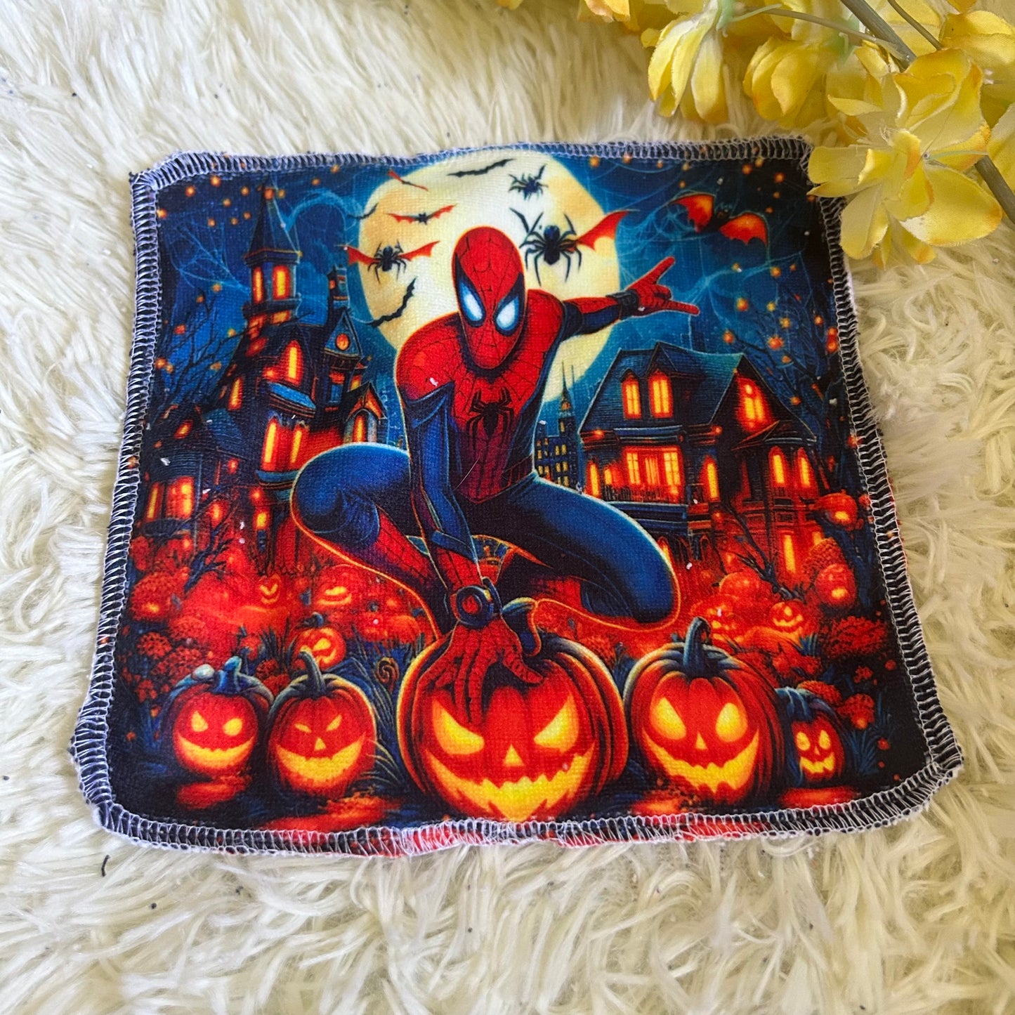 Débarbouillette personnage Halloween