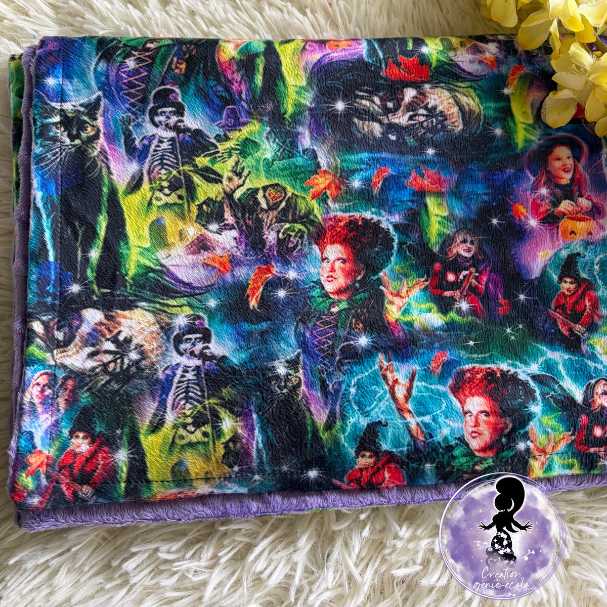 Doudou sorcière 30x40