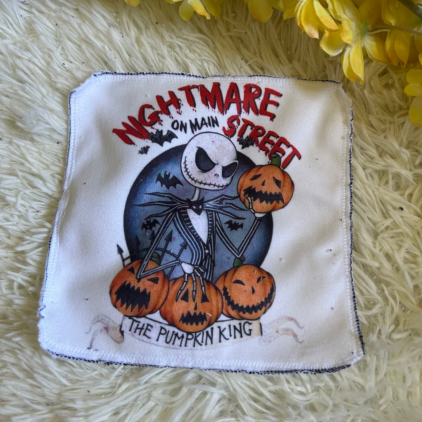 Débarbouillette personnage Halloween noel