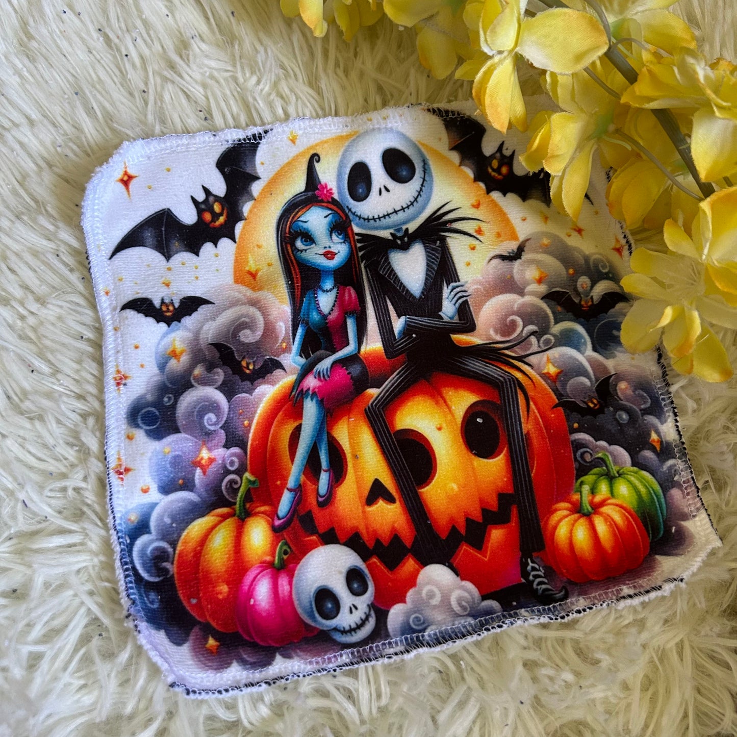 Débarbouillette personnage Halloween noel