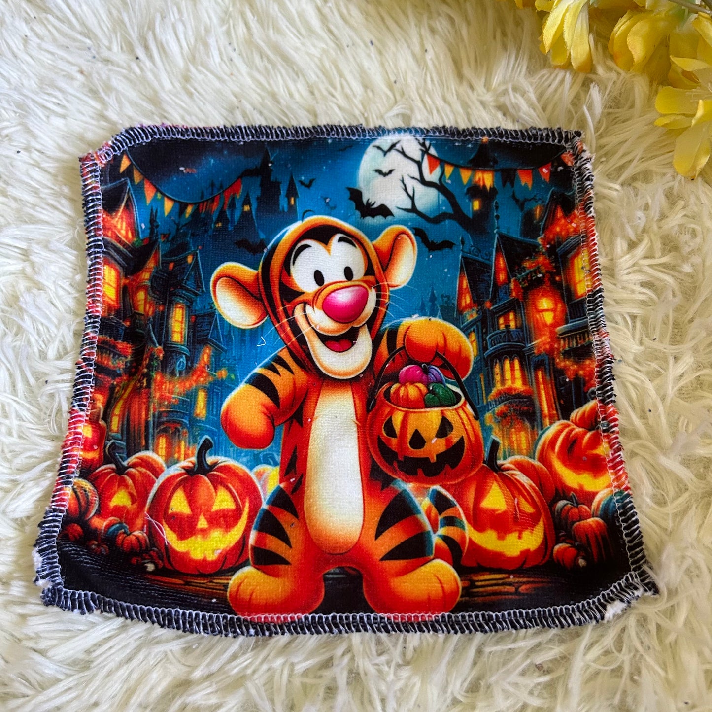 Débarbouillette personnage Halloween