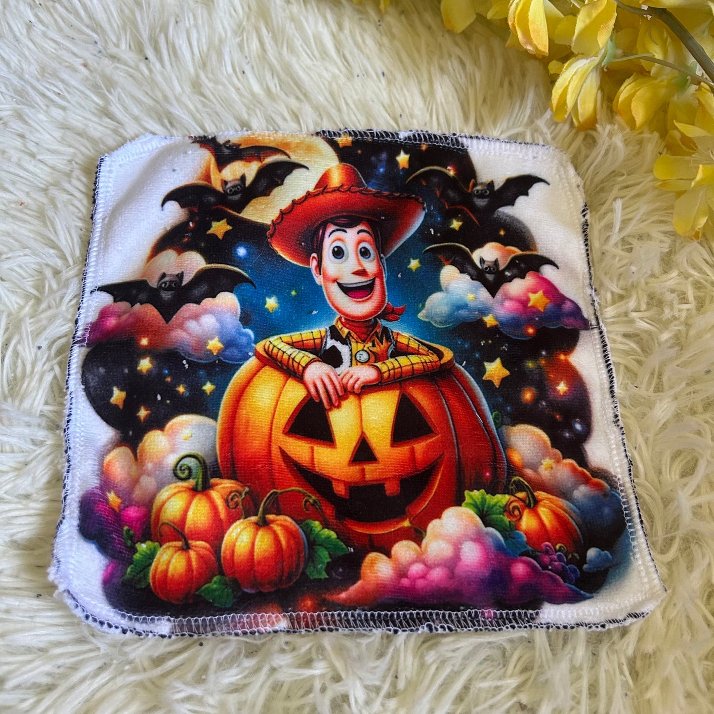 Débarbouillette personnage Halloween