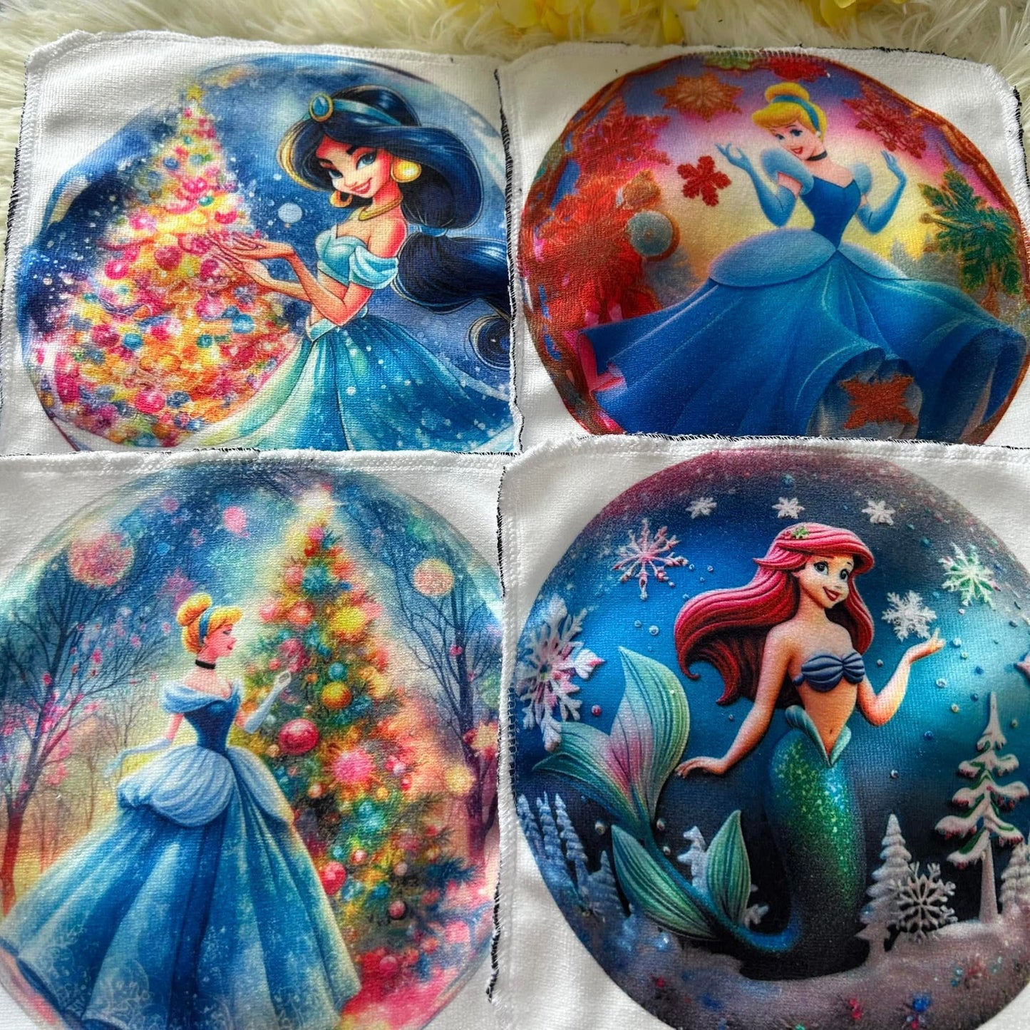 Débarbouillette princesse Noel