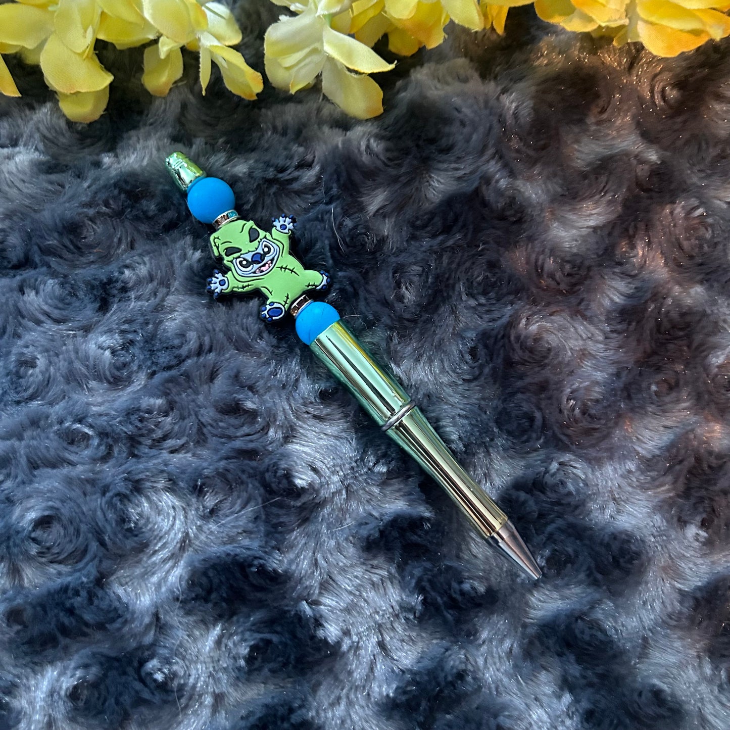 Stylo extraterrestre bleu