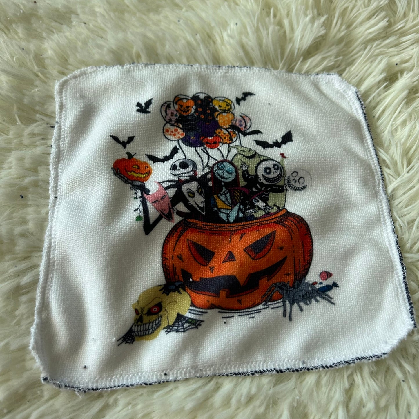 Debarbouillette squelette halloween