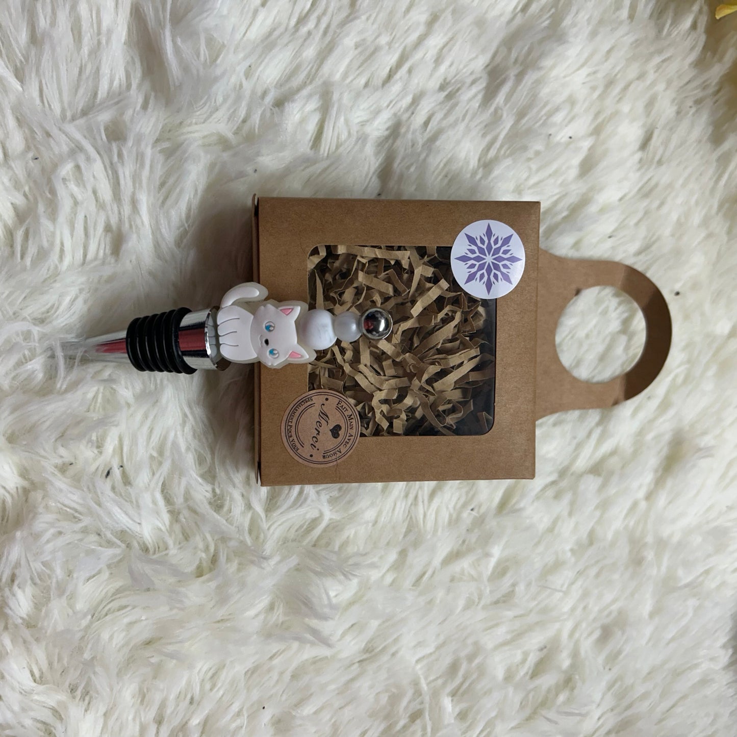 Bouchon de vin chat