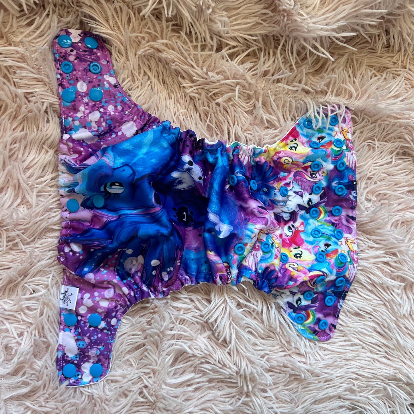 Couche lavable personnage