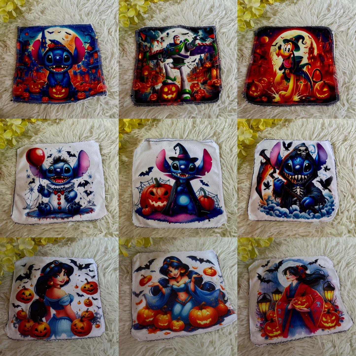 Débarbouillette personnage Halloween
