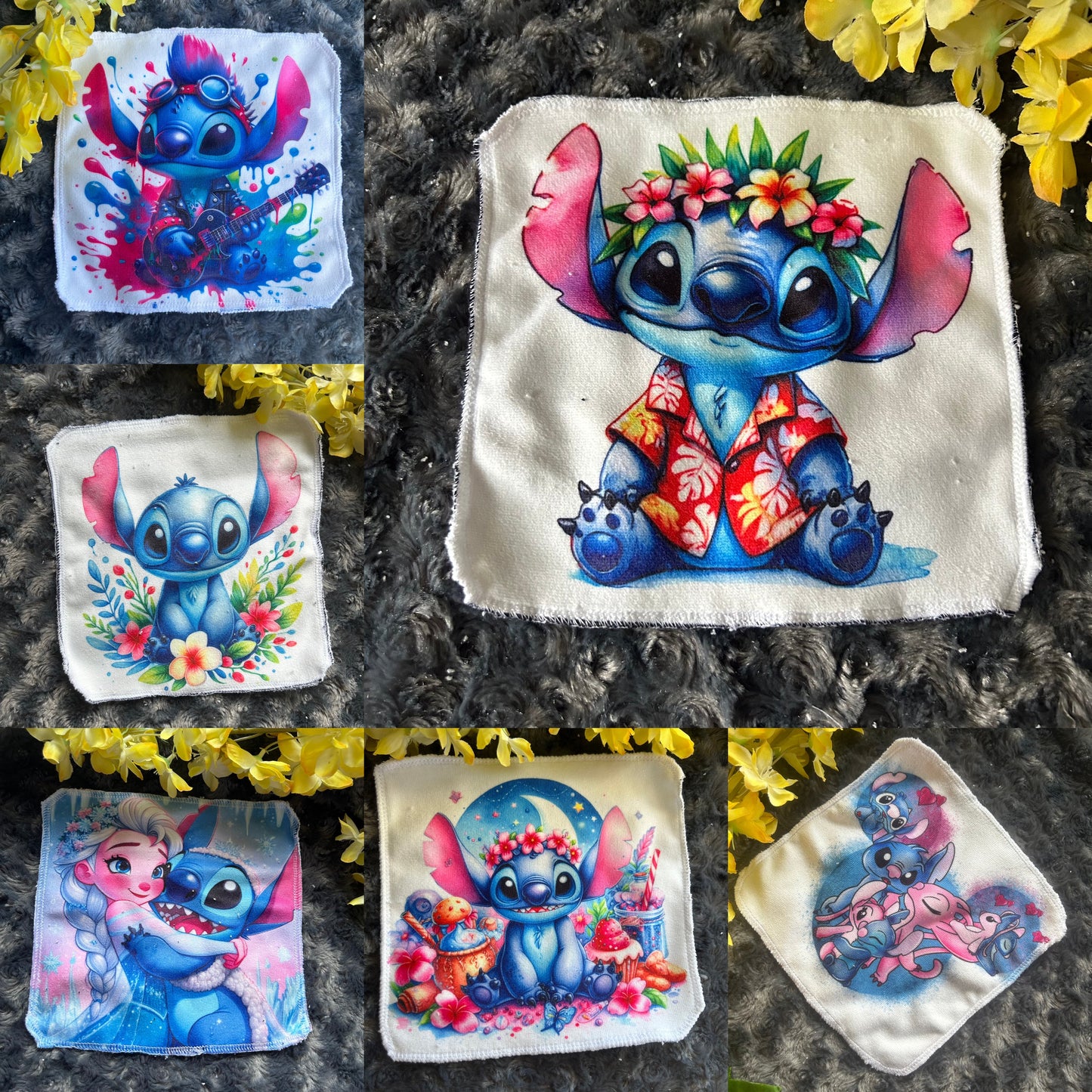 Débarbouillette extraterrestre bleu