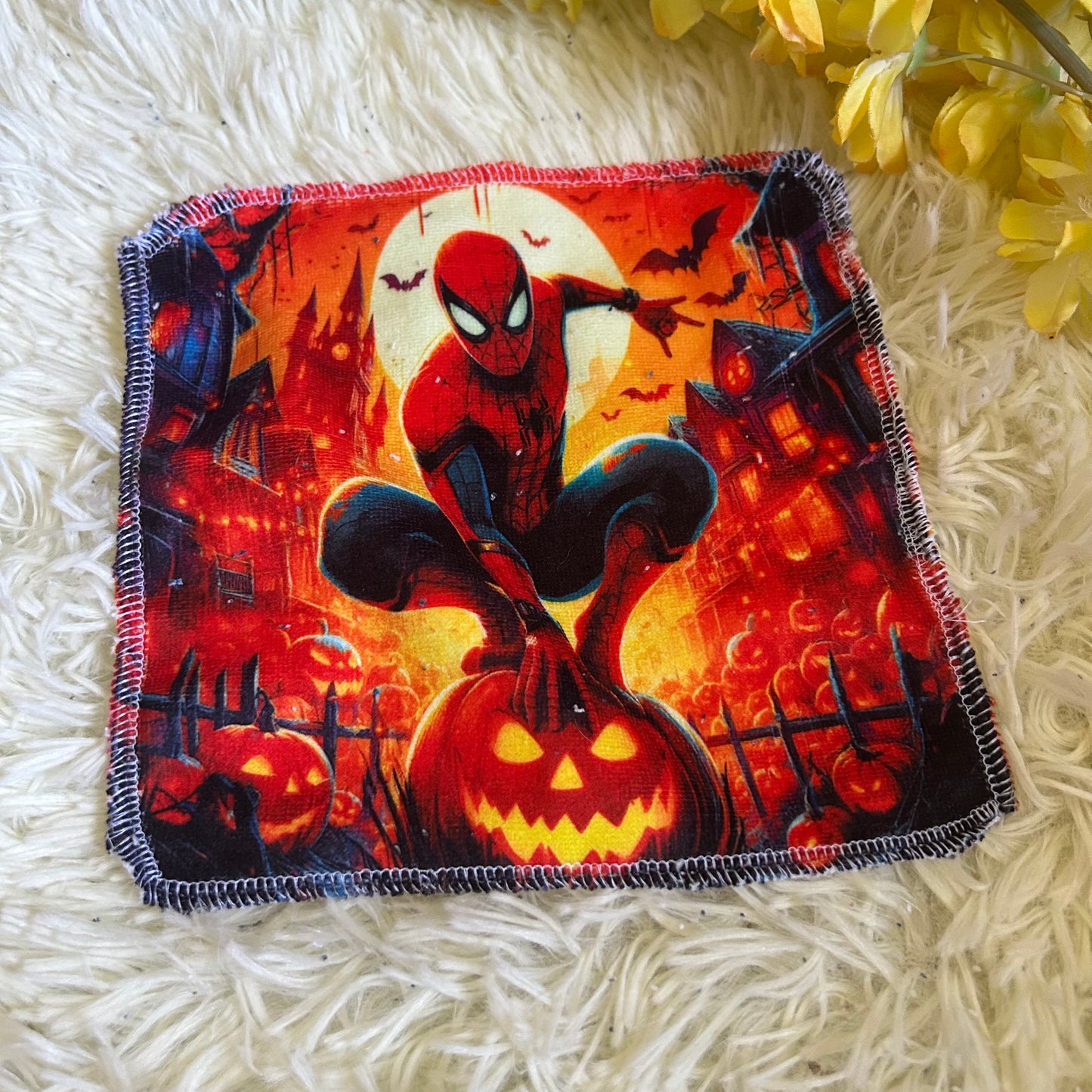 Débarbouillette personnage Halloween