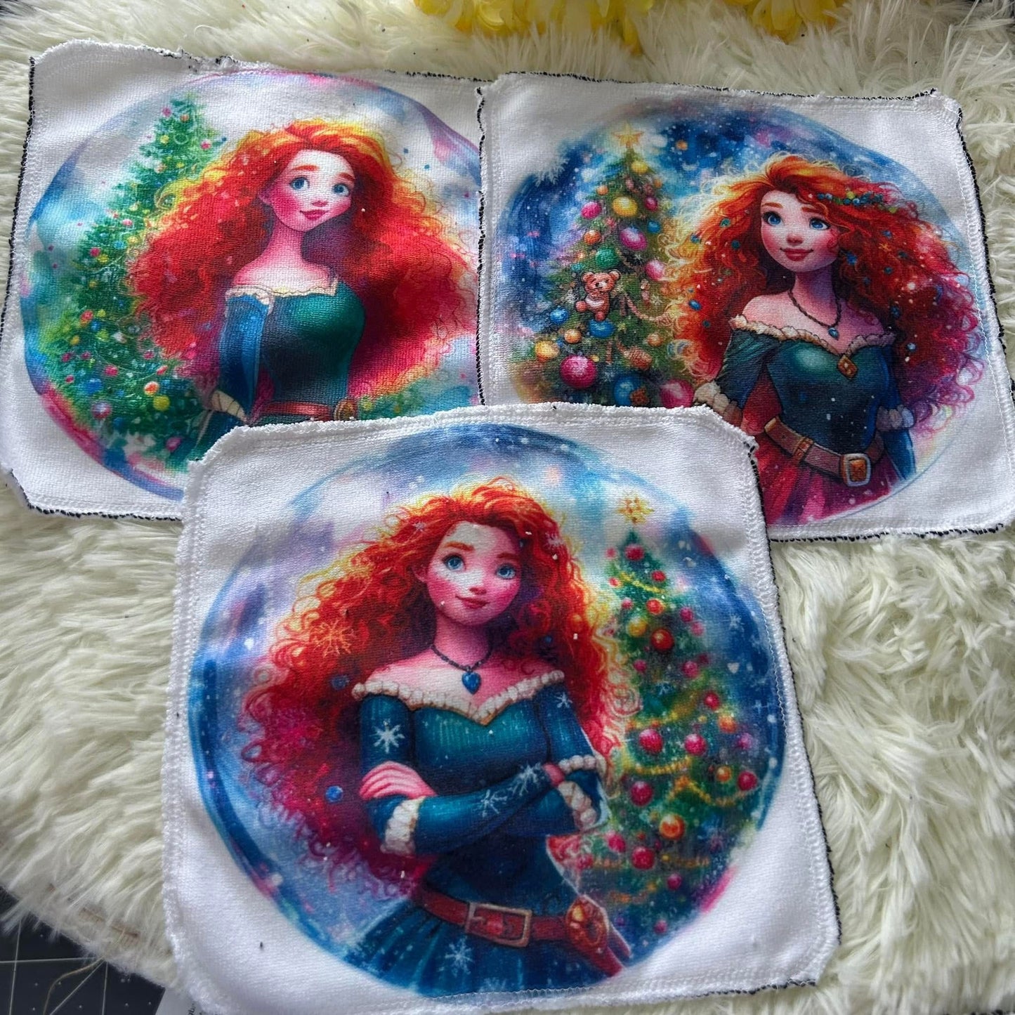 Débarbouillette princesse Noel